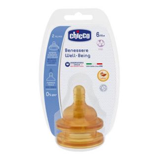 Chicco Nipple Latex 6m+