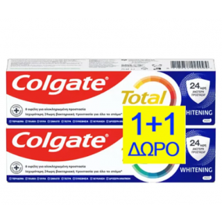 Colgate Promo Total Whitening Οδοντόκρεμα  2x75ml