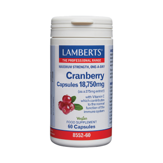 Lamberts Cranberry 18.750mg 60caps Για Το Ουροποιητικό Σύστημα