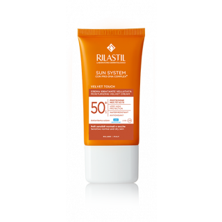 Rilastil Sun System Velvet Touch Moisturizing Velvet Cream Spf50 50ml Αντηλιακή Ενυδατική Κρέμα Προσώπου