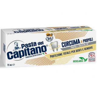 Pasta del Capitano Turmeric & Propolis 75ml Οδοντόκρεμα με Κουρκουμά & Πρόπολη