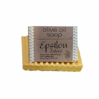 Epsilon Geronymakis Handmade Organic Olive Oil Soap Χειροποίητο Σαπούνι από Βιολογικό Ελαιόλαδο 80gr 