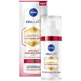 Nivea Cellular Luminous 630 Αντιγηραντικός Ορός Προσώπου Κατά των Κηλίδων 2σε1 30ml