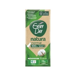 Every Day Natura Normal Σερβιετάκια με Κάλυμμα από 100% Οργανικό Βαμβάκι 20 Τεμάχια