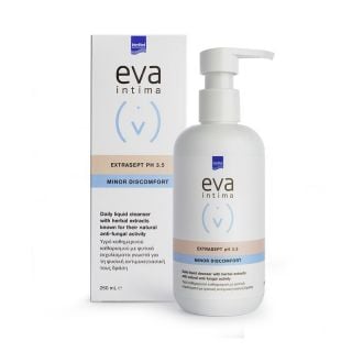 InterMed Eva Intima Wash Extrasept pH3.5 250ml Καθαρισμός Ευαίσθητης Περιοχής Aντιμυκητιασιακή Δράση