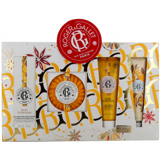 Roger & Gallet Xmas Set Bois D'Orange: Fragrant Water 30ml, Αρωματικό Σαπούνι 100gr, Λοσιόν Σώματος 50ml & Κρέμα Χεριών 30ml