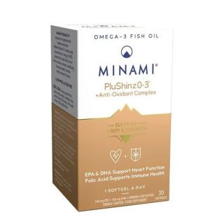 Minami PluShinzO-3 +Anti-Oxidant Complex 30softgels Συμπλήρωμα Διατροφής με Ω-3 & Πληθώρα Αντιοξειδωτικών Ουσιών