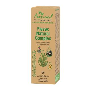 Natural Vitamins Flevex Natural Complex Συμπλήρωμα Διατροφής για Κιρσούς Αιμορροΐδες & Θρομβοφλεβίτιδα 50ml