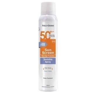 Frezyderm Sunscreen Invisible Spray SPF50+ 200ml