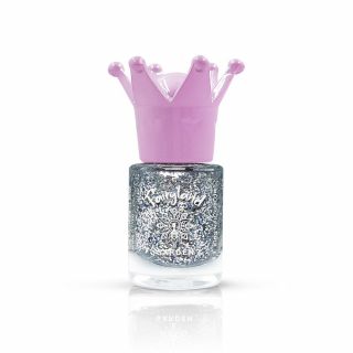 Garden Fairyland Nail Polish Glitter Silver Jiny 1 Παιδικό Βερνίκι Νυχιών με Άρωμα Φράουλα 7.5ml