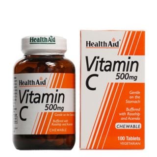 Health Aid Vitamin C 500mg Chewable 100 Tabs