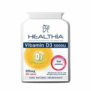 Healthia Vitamin D3 5000IU 100 Tabs 