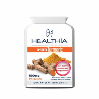 Healthia X-tra Turmeric 500mg 60 Caps