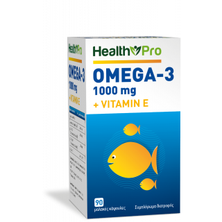 Health Pro Omega-3 1000mg + Vitamin E 90softgels