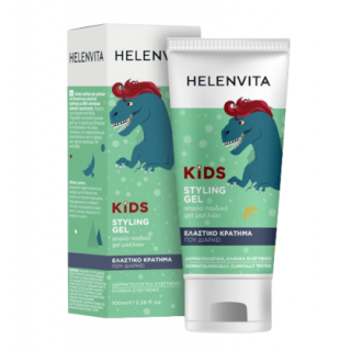 Helenvita Kids Dino Απαλό Παιδικό Gel Μαλλιών για Δυνατό & Ελαστικό Κράτημα 100ml
