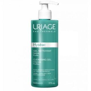 Uriage Hyseac Cleansing Gel 500ml Τζελ για Βαθύ Καθαρισμό