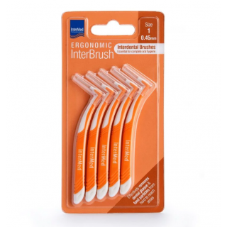 InterMed Ergonomic Interbrush Μεσοδόντια Βουρτσάκια 0.45mm Size 1, 5pcs