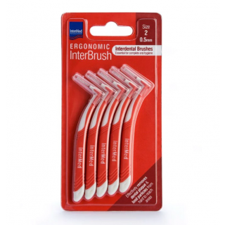 InterMed Ergonomic Interbrush Μεσοδόντια Βουρτσάκια 0.5mm Size 2, 5pcs