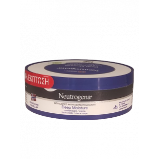 Neutrogena Deep Moisture Ενυδατική Κρέμα Σώματος & Προσώπου 200ml (-30%)