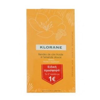 Klorane Bandes de Cire Froide a l'Amande Douce 2 x 6