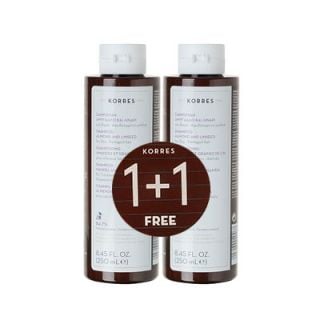 Korres Shampoo almond and Linseed 2 x 250ml