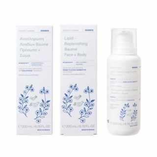 Korres Coconut & Almond 200ml Αναπλήρωση Λιπιδίων Βρεφικό Baume Πρόσωπο + Σώμα Lipid - Replenishing Baume Face & Body 