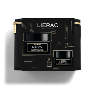 Lierac Xmas Set Premium La Creme Voluptueuse Αντιγηραντική Κρέμα Προσώπου Για Ξηρές/Πολύ Ξηρές Επιδερμίδες 50ml & Eye Cream Κρέμα Ματιών 20ml Σε Βελούδινη Μπιζουτιέρα