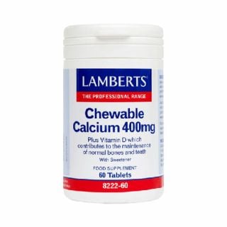 Lamberts Chewable Calcium 400mg 60 Tabs