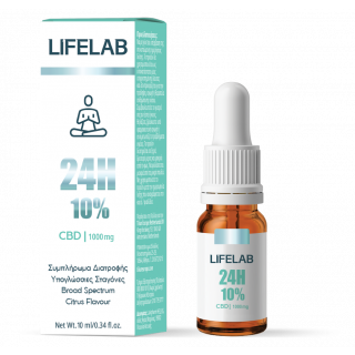 Lifelab 24H 10% CBD 1000mg Κανναβιδιόλη 10ml
