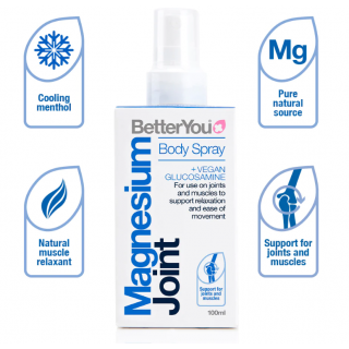 Better You Magnesium Joint Body Spray Σπρέι Σώματος Mε Μαγνήσιο & Γλυκοζαμίνη 100ml