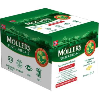 Nature's Plus Moller's Forte Omega-3 150 Caps Μουρουνέλαιο - Ιχθυέλαιο