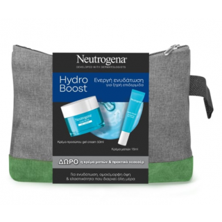 Neutrogena Promo Hydro Boost Water Gel Ενυδατική Κρέμα Προσώπου Ξηρές Επιδερμίδες 50ml & Hydro Boost Ενυδατική Κρέμα Ματιών 15ml & Δώρο Τσαντάκι