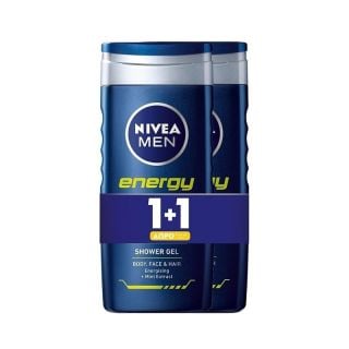 Nivea Promo Men Energy Ανδρικό Αφρόλουτρο  500ml 1+1 Δώρο