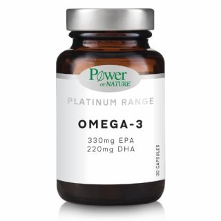 Power of Nature Platinum Range Omega-3 EPA 330mg & DHA 220mg 30caps Συμπλήρωμα Διατροφής με Ιχθυέλαιο