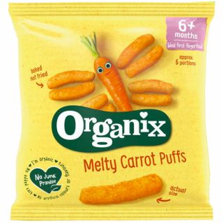 Organix Melty Carrot Puffs Bio & Gluten Free For 6+Months 20gr