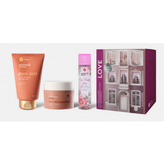 Medisei Panthenol Extra Promo Love Bare Skin 3 in 1 Cleanser Αφρόλουτρο/Σαμπουάν 200ml & Αρωματικό Mist Rose Powder Kiss 100ml & Mousse Σώματος 230ml