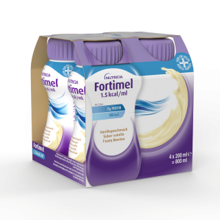 Nutricia Fortimel Extra Vanilla Υπερπρωτεϊνικό Ρόφημα Mε Γεύση Βανίλια, 4 X 200ml