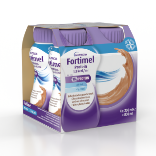 Nutricia Fortimel Extra Chocolate Υπερπρωτεϊνικό Ρόφημα Mε Γεύση Σοκολάτα,  4 X 200ml