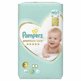 Pampers Premium Care New Baby Midi No3 (6 - 10kg) 60