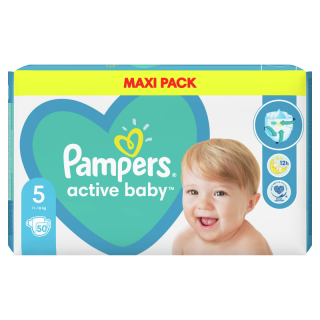 Pampers Active Baby Maxi Pack No5 (11-16 Kg) 50 Items