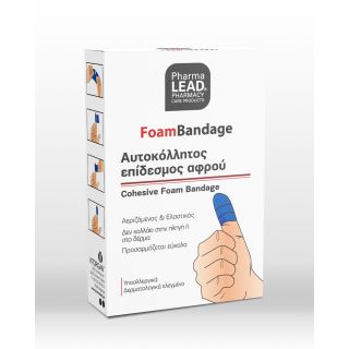 Pharmalead Αυτοκόλλητος Επίδεσμος Αφρού 6cmx1m Μπλε 1Τμχ