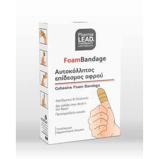 Pharmalead Αυτοκόλλητος Επίδεσμος Αφρού 6cmx1m Μπεζ 1Τμχ