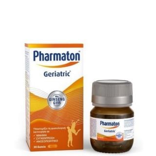 Pharmaton Geriatric με Ginseng G115 30 Tabs Συμπλήρωμα Διατροφής για το Ανοσοποιητικό τη Μνήμη & τη Συγκέντρωση 