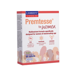 Lamberts Premtesse for Women 60tabs Συμπλήρωμα Διατροφής Ειδικά Σχεδιασμένο για Γυναίκες Αναπαραγωγικής Ηλικίας