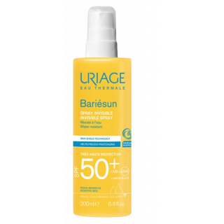 Uriage New Bariesun Invisible Spray Spf50 200ml Αντηλιακό Σπρέι για Πρόσωπο & Σώμα με Άρωμα 