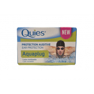 PharmaQ Quies Aquaplug Earplugs for Swimming & Water Sports 1 Pair