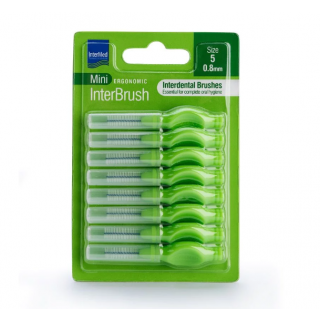 InterMed Ergonomic InterBrush Mini Μεσοδόντια Βουρτσάκια 0.8mm Size 5, 8pcs