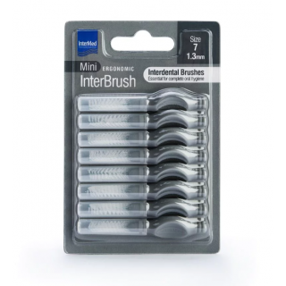 InterMed Ergonomic InterBrush Mini Μεσοδόντια Βουρτσάκια 1.3mm Size 7, 8pcs