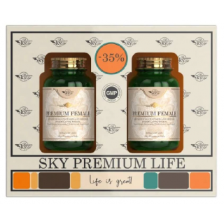 Sky Premium Life -35% Promo Premium Female Συμπλήρωμα Διατροφής Για Τη Γυναίκα 2x60tabs