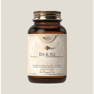 Sky Premium Life Vitamin D3 2200 IU & Vitamin K2 45mcg 60 Tabs